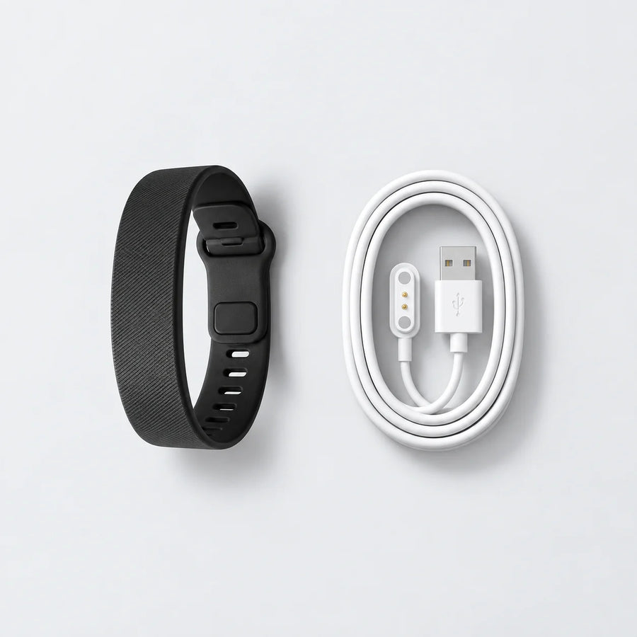 Kinvona Rise wristband and magnetic USB charging cable