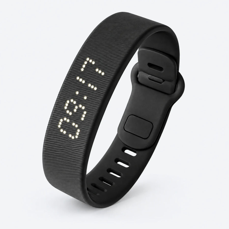 Kinvona Rise black vibration alarm wristband